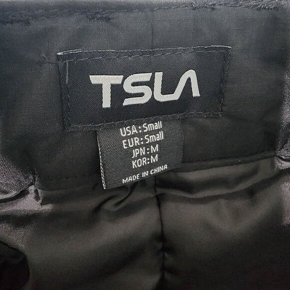 TSLA Mens Black Snow Pants S Adjustable Waist Polyester 30" Inseam - Picture 9 of 16